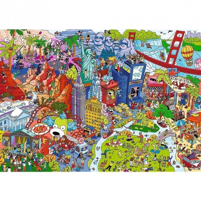 Kémfigura rejtett tárgyai 500 darabos puzzle