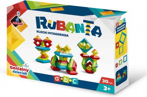 Rubanta Pitagoras-kockák – oktató építőkészlet, 30 darab