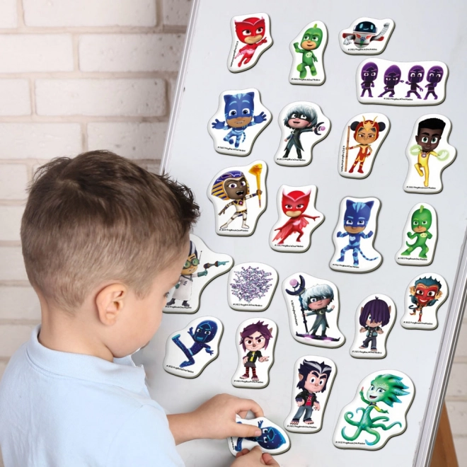 színes mágneskészlet pjmasks figurákkal