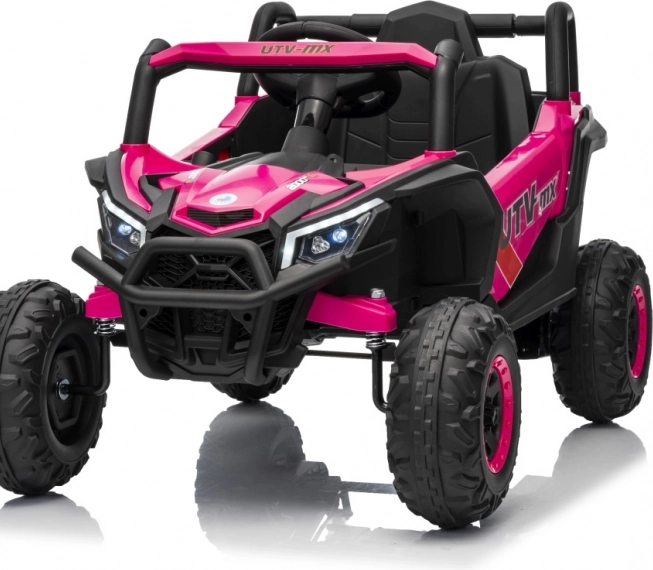 Gyermek elektromos autó Buggy Madman UTV-MX rózsaszín