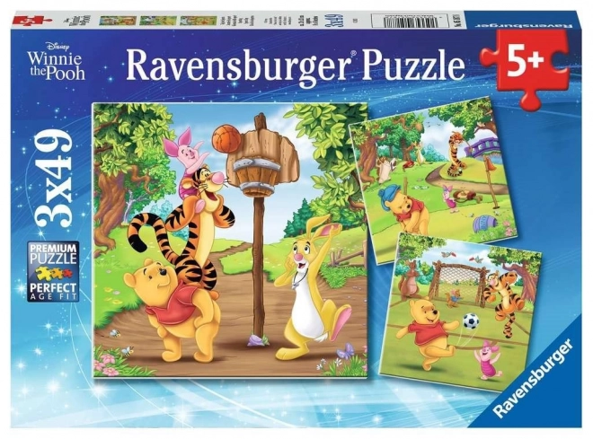 Medve barátjai 3x49 darabos RAVENSBURGER puzzle