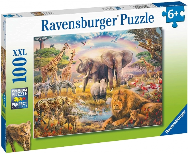 Afrikai szavanna XXL 100 darabos puzzle