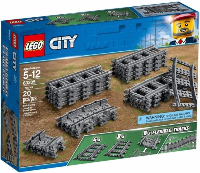 Lego City rugalmas sínek készlet