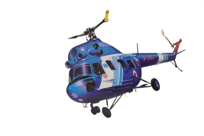 Mi-2 rendőrségi helikopter makett 1:48 méretarány