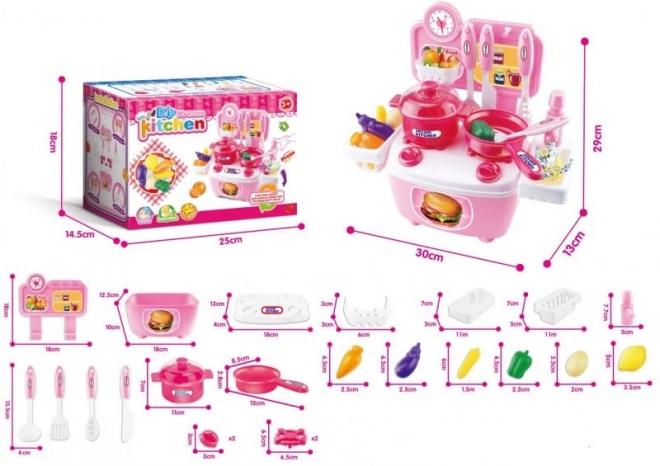 Mini konyha rózsaszín
