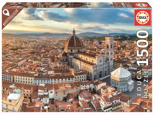 Educa puzzle: Firenze a levegőből - 1500 darabos kirakó