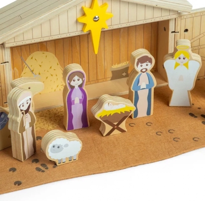 Bigjigs Toys Fa Karácsonyi Betlehem