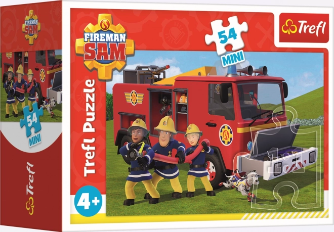 Trefl puzzle 54 darabos mini - sam, a tűzoltó készen áll