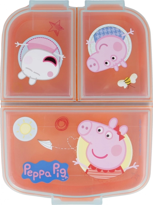 Többrekeszes lunch box Peppa malac mintával