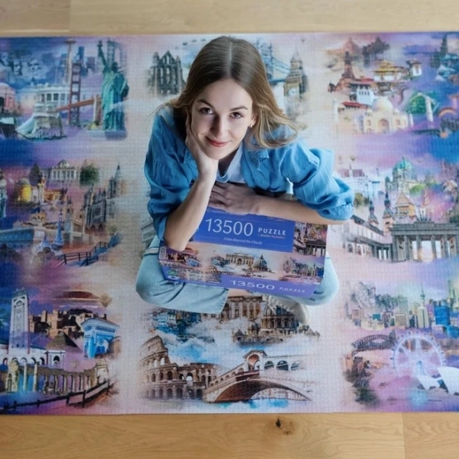 Trefli Városok a felhők felett puzzle 13500 darabos