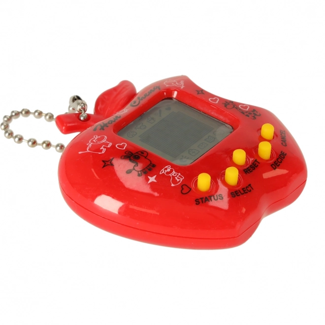 Tamagotchi piros alma formájú játék