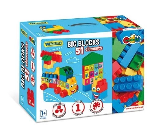 big blocks 51 darabos építőjáték készlet