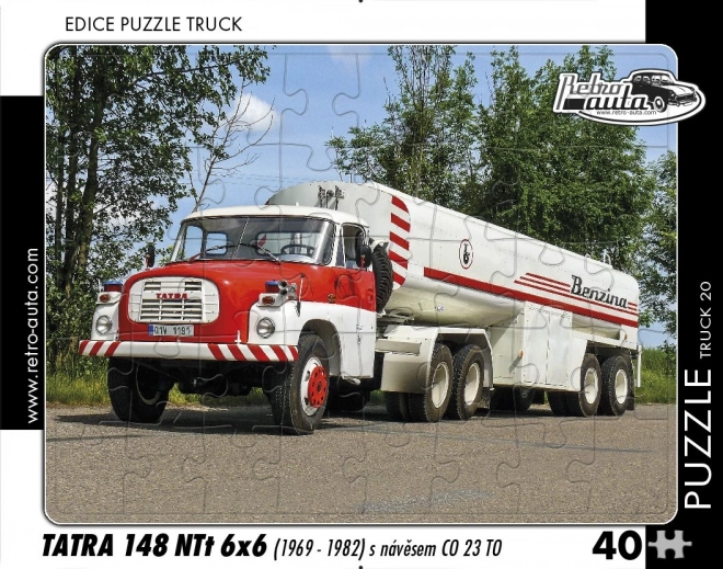 Retro játék - Tatra 148 teherautó puzzle