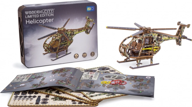 fa 3d puzzle helikopter limitált kiadás 178 darabos