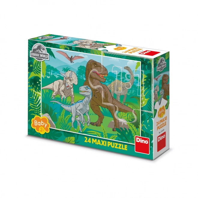 Jura világ MAXI 24 darabos DINO puzzle