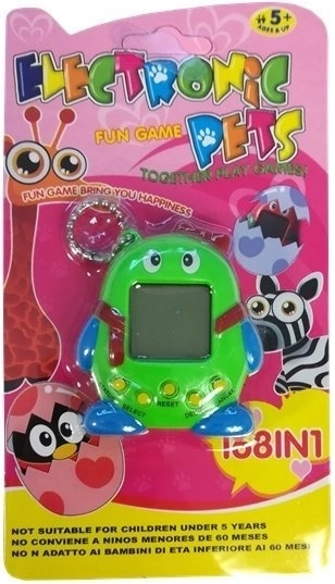 Elektronikus Tamagotchi Állatka Zöld Szalaggal