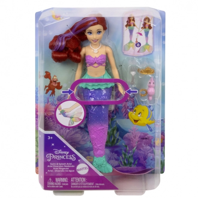 Disney hercegnő úszó kis hableány Ariel