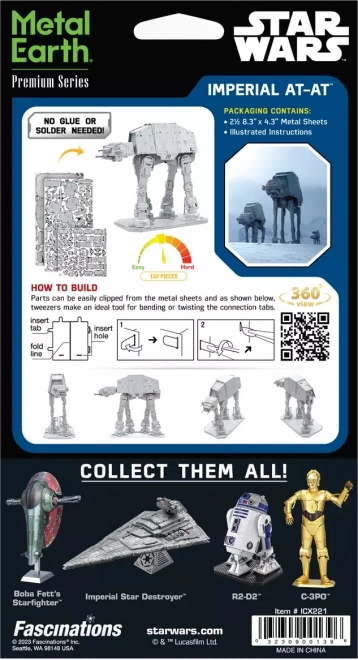 Star Wars Birodalmi AT-AT Fém 3D Puzzle