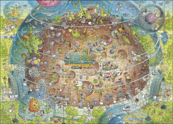 Heye puzzle: Őrült ZOO tér, kozmikus pavilon 1000 darabos puzzle