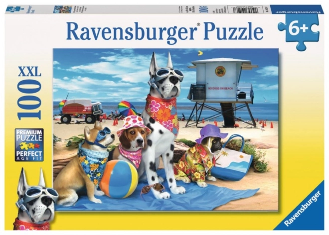 Ravensburger puzzle kutyák tilos a strandon