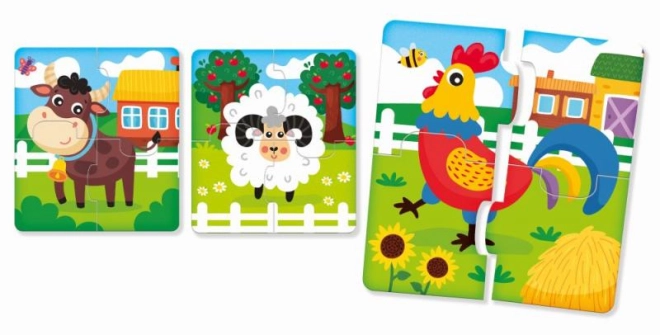 Színes egyszerű puzzle
