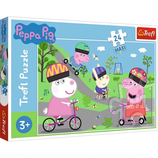 Peppa Pig Maxi padlópuzzle 24 darabos