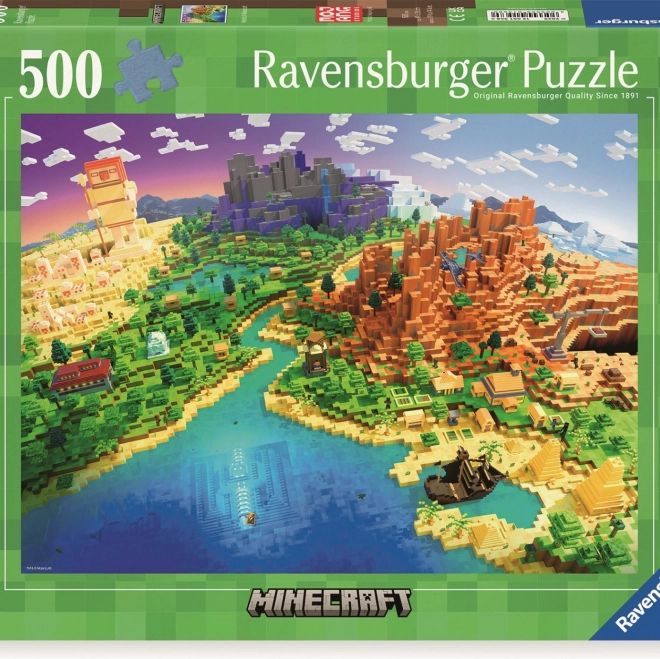 Ravensburger Minecraft puzzle 500 darabból