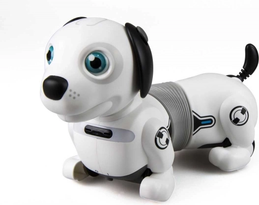 Interaktív robotkutya Dackel fényekkel és okos labdával
