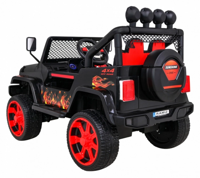 Terén jármű Raptor Drifter Flames + Távirányítás + Hajtás 4x4 + Tároló hely + Lassú indítás + MP3 LED