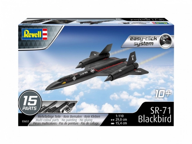 Műanyag modell SR-71 Blackbird Easy-Click 1/110