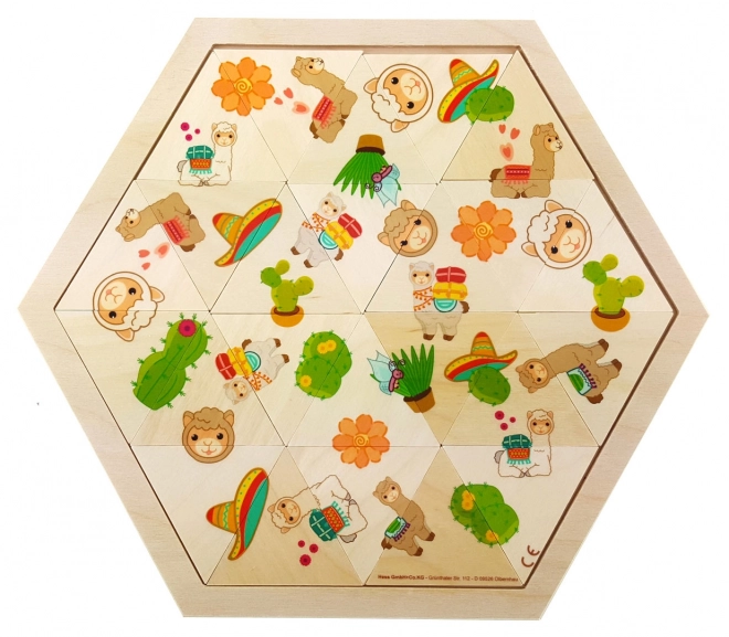 Puzzle mozaik lama 24 darabos