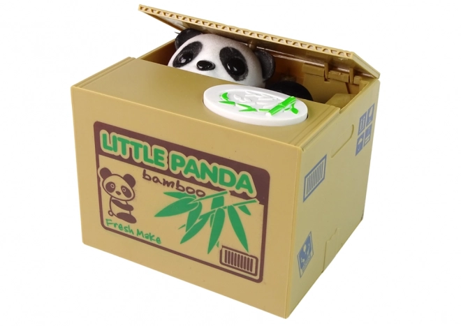 Panda pénzgyűjtő játék bambuszház