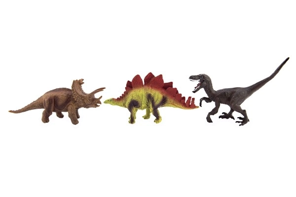 Dinoszaurusz műanyag figura 15-18 cm, 5 db csomagban