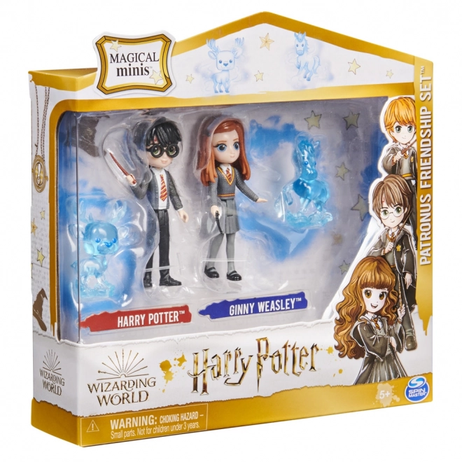 Harry Potter és Ginny patronus figurák