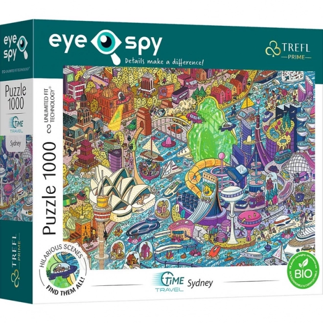 TREFL Puzzle Eye-Spy Time Travel: Sydney 1000 darabos