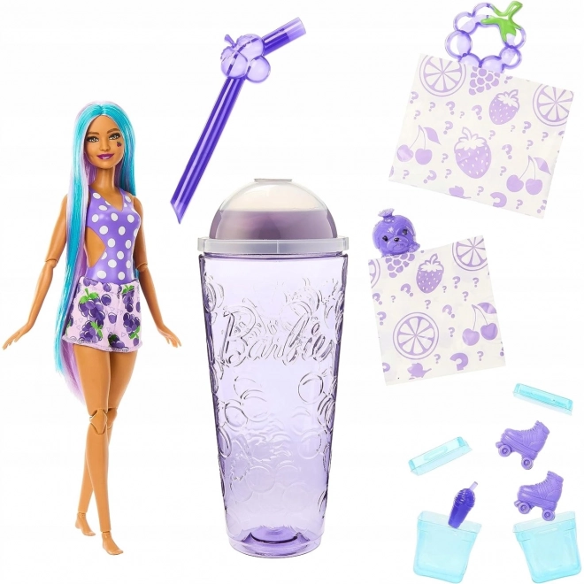 Barbie Pop Reveal gyümölcsleves baba - lila