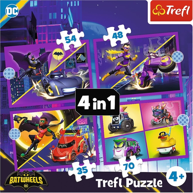 Batwheels találkozó 4 az 1-ben puzzle szett