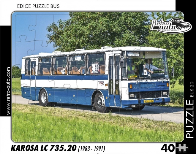 Retró Puzzle Busz Karosa LC 735.20