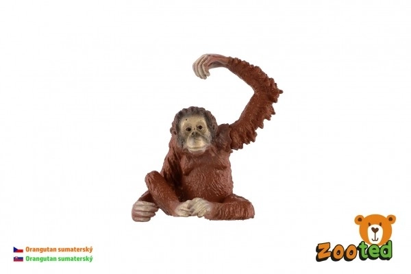 Sumátrai orangután műanyag figura 8cm zsákban