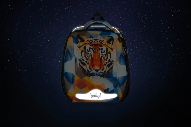 Iskolai készlet BAAGL Shelly Tiger: iskolatáska, tolltartó, cipőzsák, mappa és uzsonnás doboz