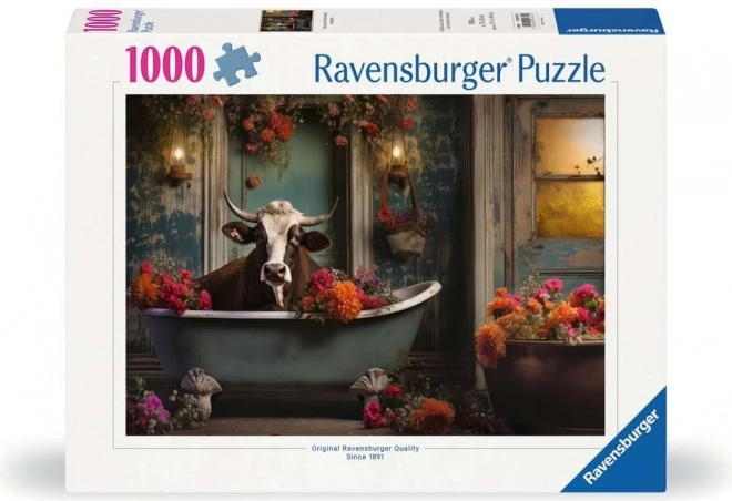 Ravensburger - Tehén a fürdőkádban puzzle 1000 darabos