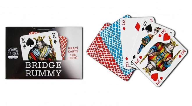 Bridge rummy kárty készlet kék és piros hátlappal