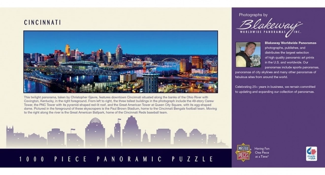 Cincinnati panoráma puzzle - 1000 darab