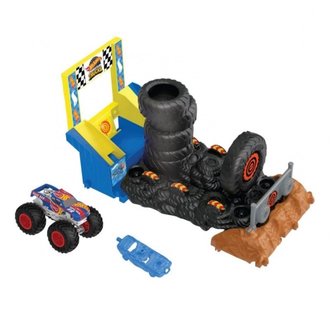 Hot Wheels monster kamion aréna - verseny kihívás játékkészlet