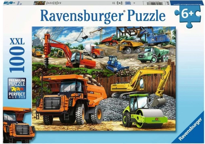 Ravensburger puzzle építőgépek XXL 100 darabos