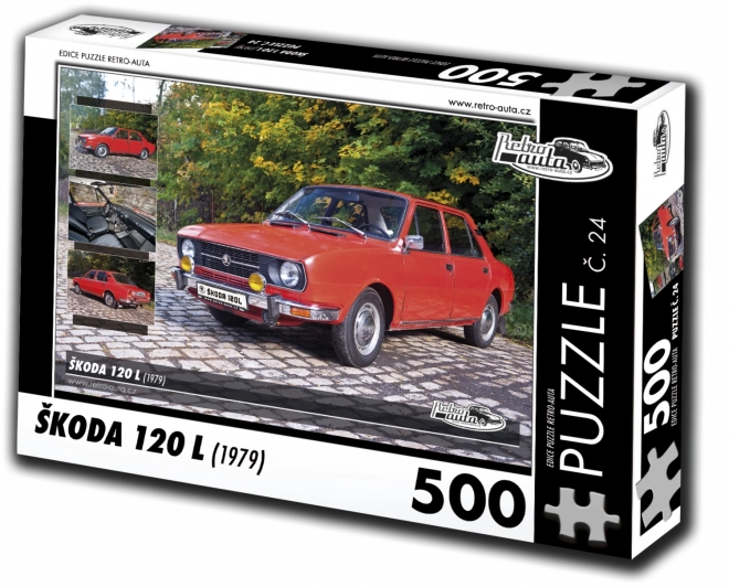 Retroautók Puzzle 24: Škoda 120 L (1979) 500 darabos