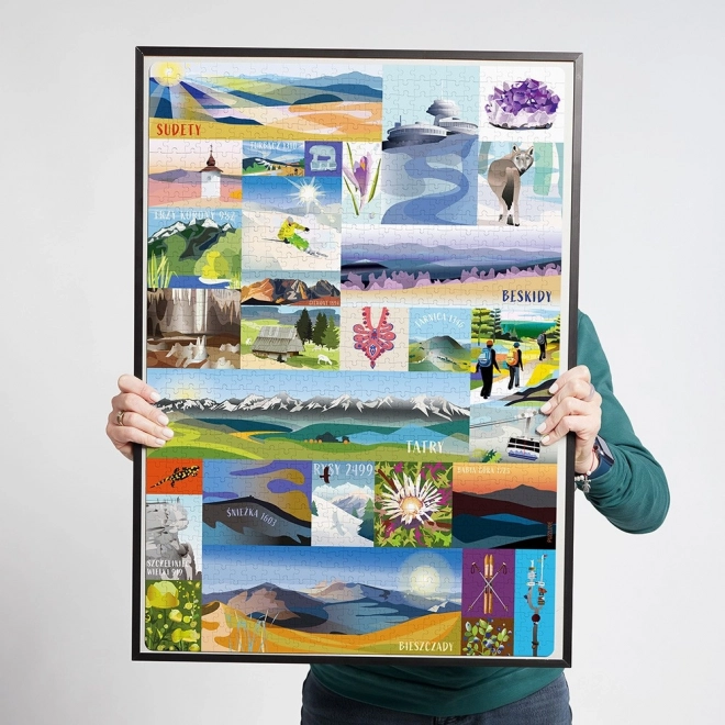 Puzzle Puzzlove Lengyel hegyek 1000 darab