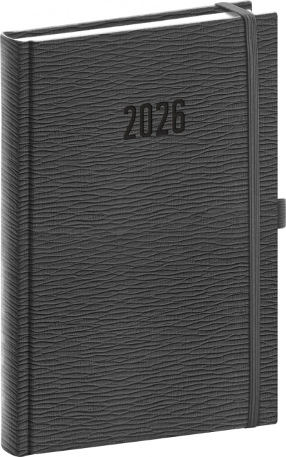 Napi napló Rivoli 2026 szürke 15 x 21 cm