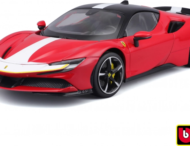 Ferrari SF90 Stradale Ferrari Signature piros modellautó 1:18 méretarányban