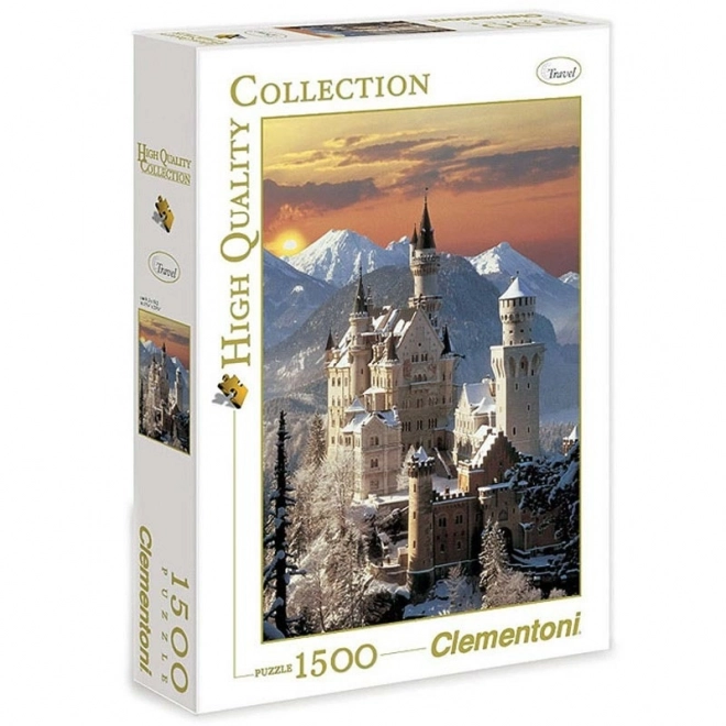 Puzzle 1500 darabos - Neuschwanstein kastély, Németország